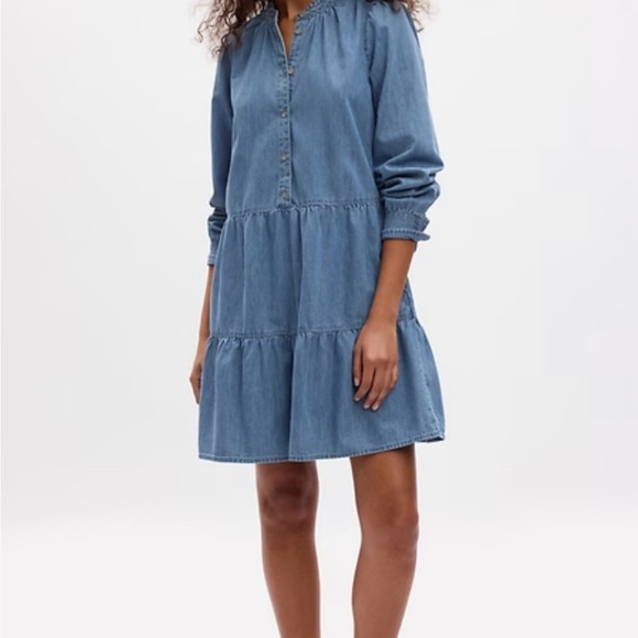 GAP Dresses & Skirts - Tiered Denim Min
Shirtdress | Gap